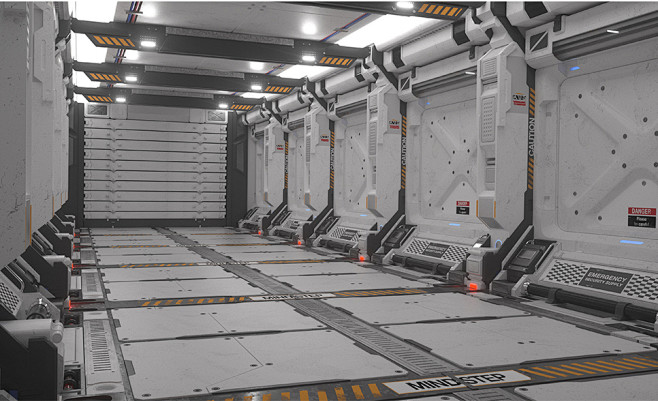 C4D Octane太空科幻机械舱创意模型工程文件 3D模型-淘宝网-花瓣网