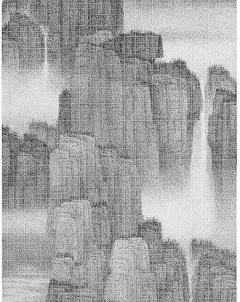 Chun Yi Lee Here, the Scenery is particularly Fine Ink on paper: 