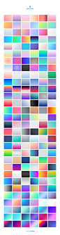 渐变配色参考模版 Web Gradients :