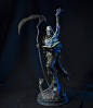 Luthumos, Lord of the Dead - Statue, Alvaro Ribeiro : This is Luthumos, a characters that I created and sculpted for my online course, focused on collectibles. My main inspiration was the Court of the Dead series, from Sideshow Collectibles. 
I decided to