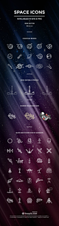 The Space Icon Set SVG PNG