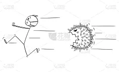 恐惧,日冕形病毒,绘画插图,卡通,男人,矢量,衣服,防污染口罩,18岁到19岁,保护