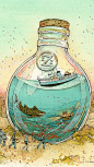 美国插画师 Nicole Gustafsson 梦幻清新的绘本插画 ​​​​