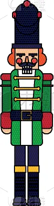 胡桃钳,玩具,可爱的,传统,雪,糖果,节日,设计,问候,复古