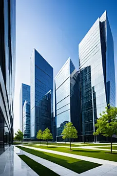 科技房地产办公大楼摄影图图片