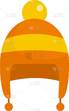 男孩,冬天,帽子,图标,可爱的,热,雪,模板,小的,儿童