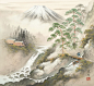 【日本艺术家小岛光径水笔下的世外桃源】