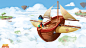 Dino Aventuras : Aboard Atlas, a flying ship, Dino, Kika, Lip and Cacau will travel above the clouds in a magical universe full of flying islets where many adventures await them.