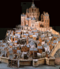 Model of Mont St. Michel (France) from about 1691