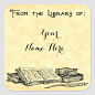 From the Library of Vintage Books Custom Bookplate