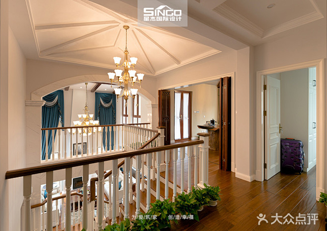 豪华型140平米别墅美式风格楼梯欣赏图