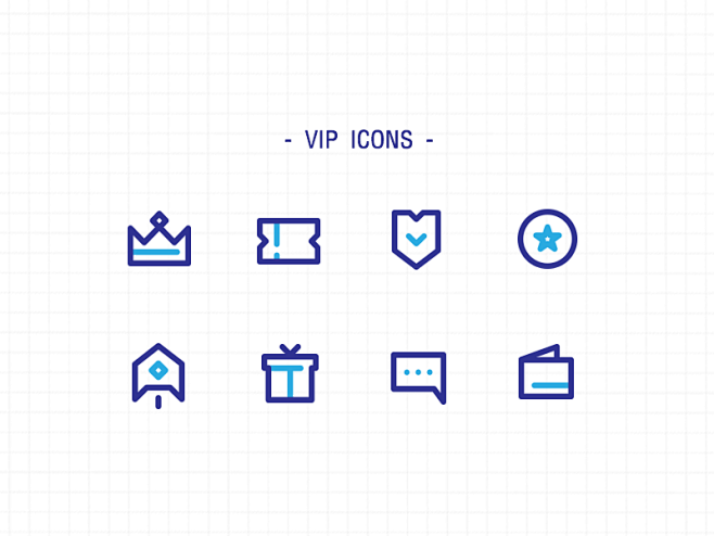 VIP icons rocket cro...