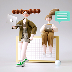 肥头大耳锅采集到C4D人物