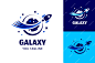 Creative galaxy logo template