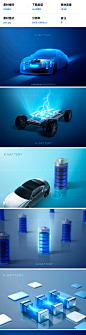 16款未来科幻智能电池新能源电动车汽车充电主视觉海报设计ps素材-淘宝网