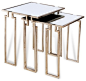 Interlude Stinson Nesting Tables, Silver, Set of 2 transitional-side-tables-and-end-tables