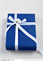 礼物饰品-方形的蓝色盒子