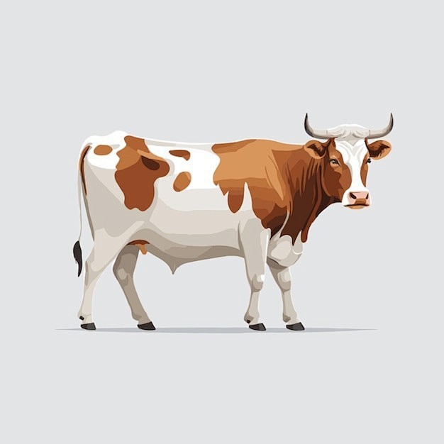 牛插画矢量图设计素材