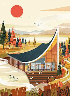 RUIS | RUIS助力“成都最美书店”，用插画的方式记录建筑师脑海中感性与理性结合的产物