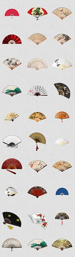 中国风古典古风扇子海报素材背景图片PNG