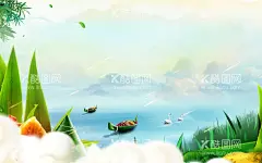  端午节背景  - 源文件下载【酷图网】端午节,活动,背景板,端午,祥云,中国风,插画,手绘,绿色,活动背景,山,水,海水,端午节卡通,国朝,国朝插画,划龙舟,龙舟,粽子,单页,海报,展板,五月端午,背景,赛龙舟,包粽子,传统文化