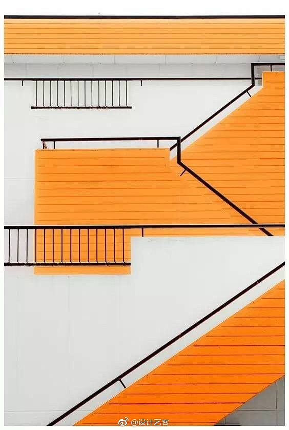 建筑空间，楼梯的颜色... ​​​​