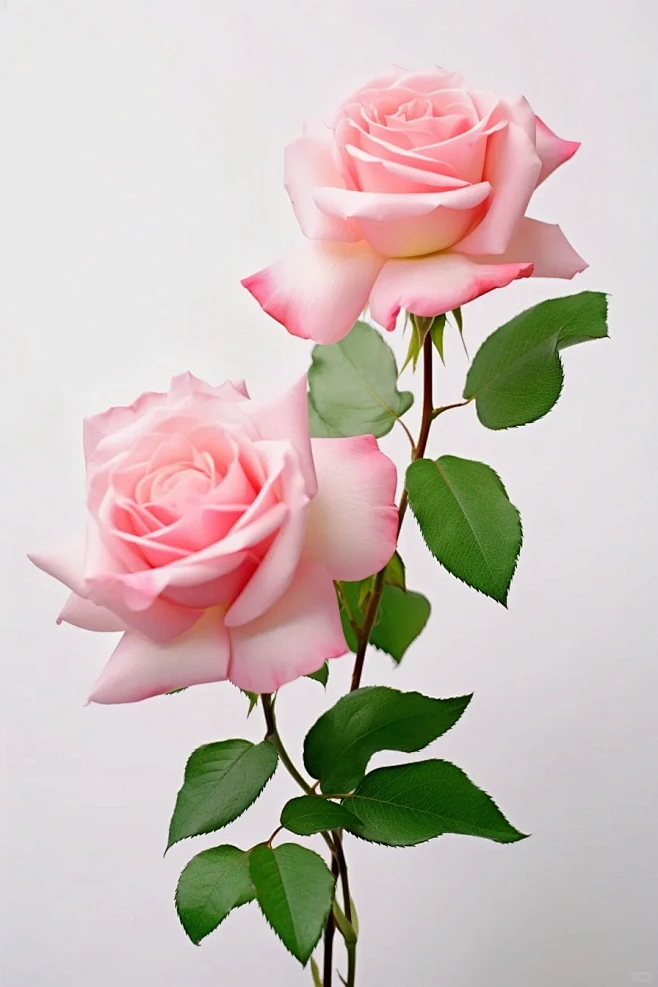 绘画素材：粉色玫瑰花