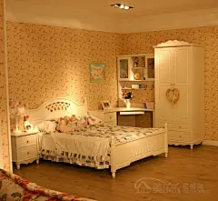 欧式田园风格儿童房装修图片,欧式田园风格卧室壁纸图片