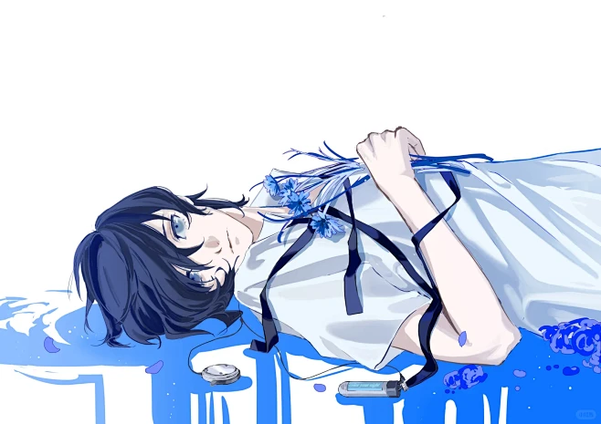 很久以前画的了， #女神异闻录3 #结城理 - 小红书-花瓣网