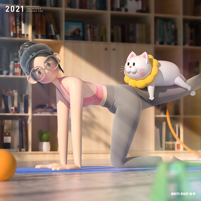 3D C4D人物设计电影4d服装设计插图...