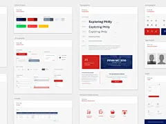 We are creating a whole new experience for Penn Model Congress (University of Pennsylvania) and there is some work in progress we wanted to share with the Dribbble Community. Take a look at the 2 Style Guides we proposed while we continue working on the d