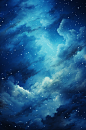 宇宙星河星空底图背景图
