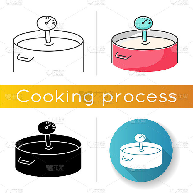 Fermentation icon. Linear black and RGB color styl