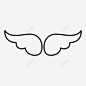 翅膀天使鸟图标 页面网页 平面电商 创意素材