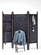 Stunning wardrobe paravent HyperFocal by fine Italian artistic carpentry masters Ceccotti Collezioni is ideal for contemporary gentleman. Available at MOOD showroom, Warsaw. #mood #ceccotticollezioni #elegantparavent #wardrobeparavent #hyperfocal #gentlem