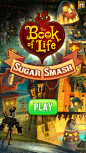 三消休闲动作《Book of Life Sugar Smash》UI游戏界面