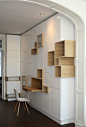 Filip Janssens - white wood full-ht. units: 