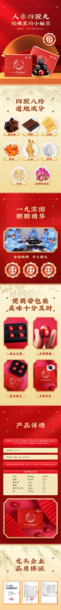 人参四胶丸详情页-源文件分享-ywjfx.cn