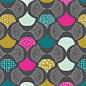 Scalloped Edge | Gray :: Koi by Rashida Coleman-Hale for Cloud9 Fabrics