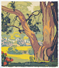 【树木绘画系列图集下载】油画水彩素描彩铅树木绘画iPad临摹作品3800张