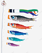 古典风格日本鲤鱼旗 免费下载 页面网页 平面电商 创意素材