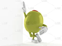 橄榄色的人物靠在墙上