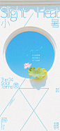 小暑简约创意海报