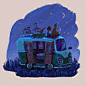 cozy Nature advanture relax backgrounds animation  camping houses recreation