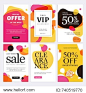 Black Friday sale banners. Set of social media web banners for shopping, sale, product promotion. Vector illustrations for website and mobile website banners, email and newsletter designs, ads.