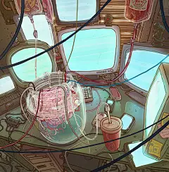 Michal Dziekan插画新作：Leniwiec乐队唱片整体包装 插画艺术--创意图库