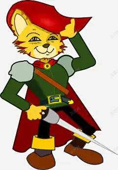 穿着警服的猫高清素材 元素 页面网页 平面电商 创意素材 png素材