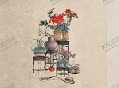 工笔画背景古装PSD模板 【酷图网】插图,插画,书籍,小说,画册,水彩,民国,复古风,影楼,古风,中国风,典雅,花盆,金色,茶几,菊花,盆栽,兰花,牡丹,茱萸,绿色,植物,大气,复古,古典,毕业,情侣,儿童,全家福,海报,婚纱,写真,摄影,后期,换景,抠图,背景,PS,模版,素材,浪漫,相册卡片贺卡,设计,