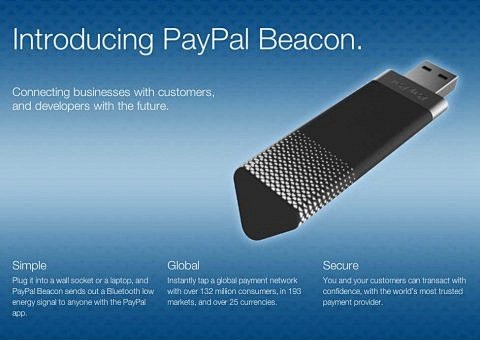 Paypal推出不用手的支付工具Beac...