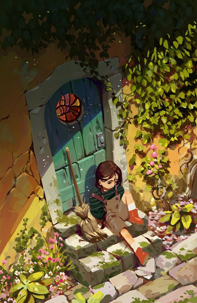 {插画系列}卡通场景01...